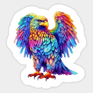 Colorful Eagle #3 Sticker